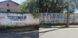Propagandas políticas antigas ainda podem ser vistas em muros